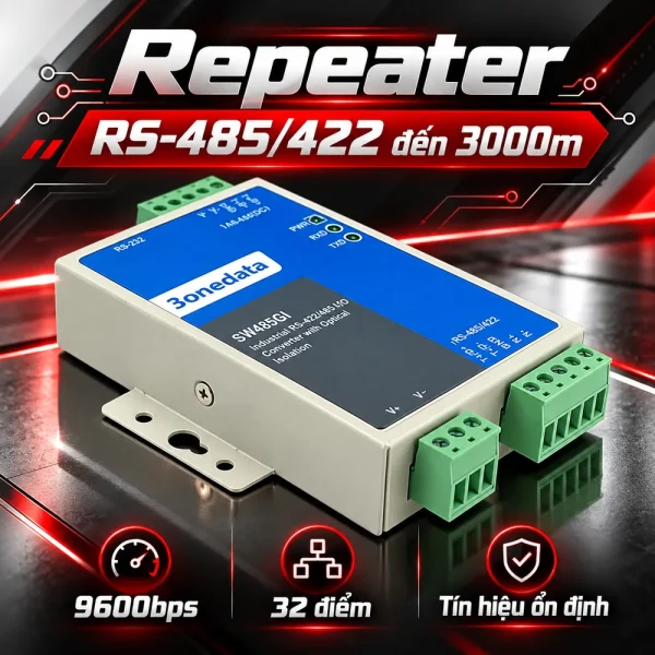 Converter quang RS232 sang RS485/422 – Model SW485GI