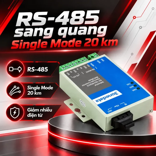 Converter quang RS485 sang quang – 3onedata RS485 Model 277S/20