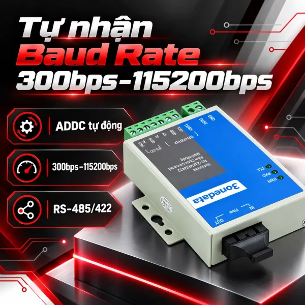 Converter quang RS485 sang quang – 3onedata RS485 Model 277S/20