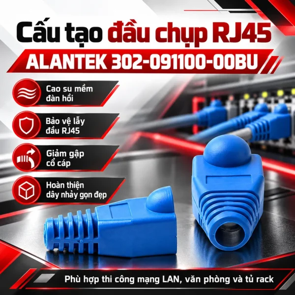 Đầu chụp hạt mạng Alantek 302-091100-00BU