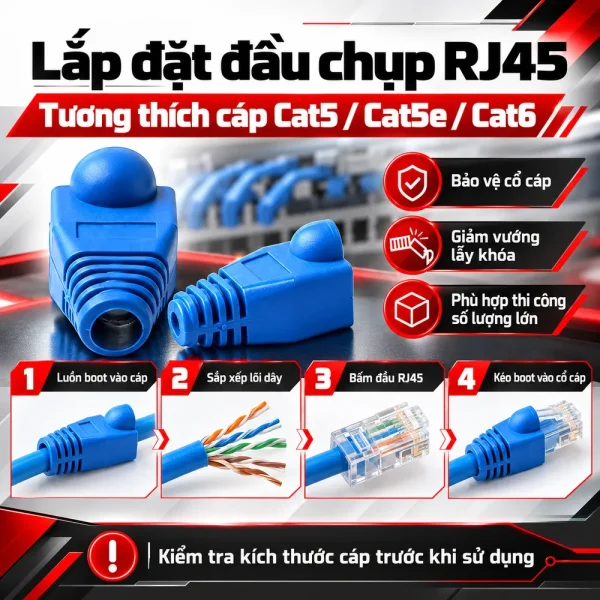 Đầu chụp hạt mạng Alantek 302-091100-00BU