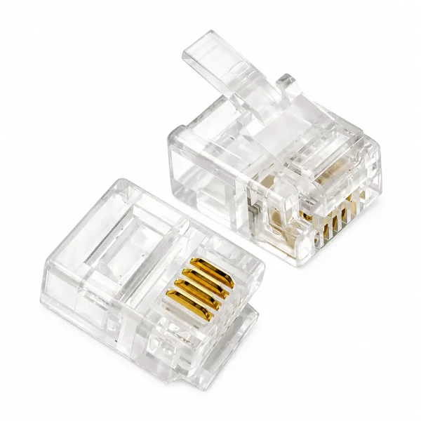 Đầu Điện Thoại HDTEC RJ11 (Mạ Vàng)