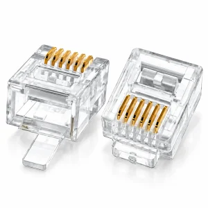Đầu Điện Thoại HDTEC RJ12 (Mạ Vàng)