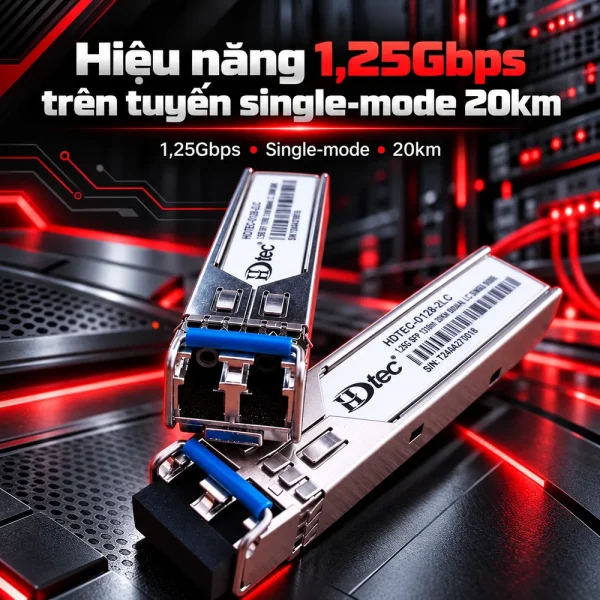 Dual LC SFP Module 1.25G HDTEC