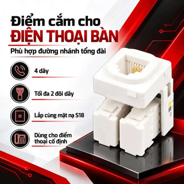 Hạt điện thoại SINO S30RJ40