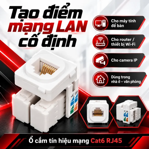 Hạt mạng Cat 6 SINO S30RJ886