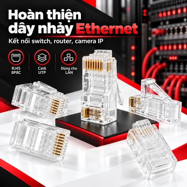Hạt mạng Cat6 UTP RJ45 NORDEN 128-31CL