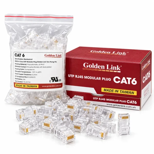 Hạt mạng – Đầu bấm mạng Nhanh CAT6 TAIWAN – GL-20056
