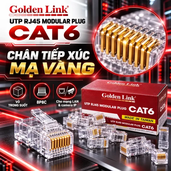 Hạt mạng – Đầu bấm mạng Nhanh CAT6 TAIWAN – GL-20056
