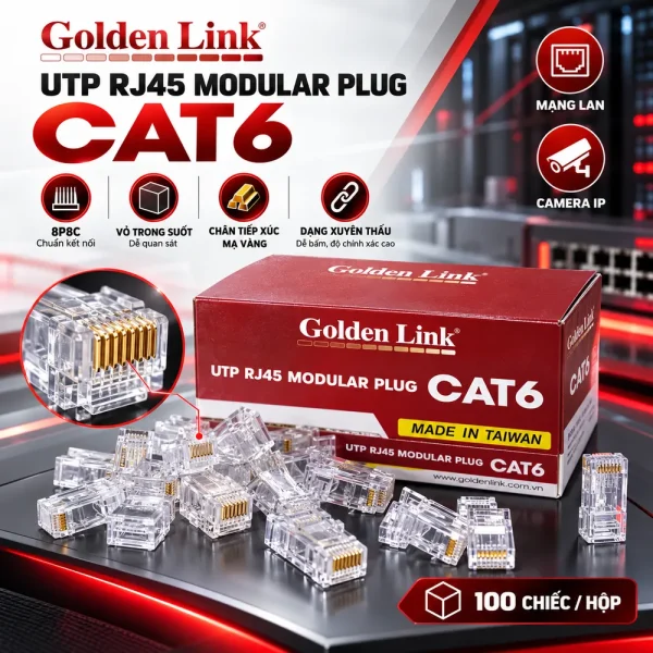 Hạt mạng – Đầu bấm mạng Nhanh CAT6 TAIWAN – GL-20056