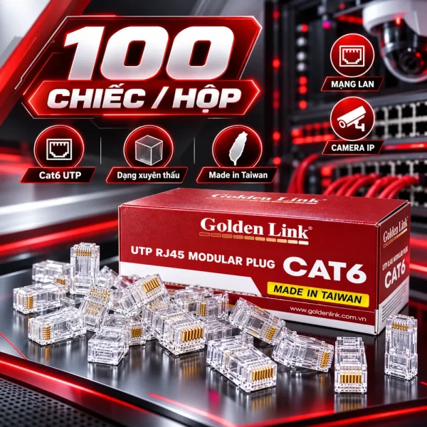 Hạt mạng – Đầu bấm mạng Nhanh CAT6 TAIWAN – GL-20056