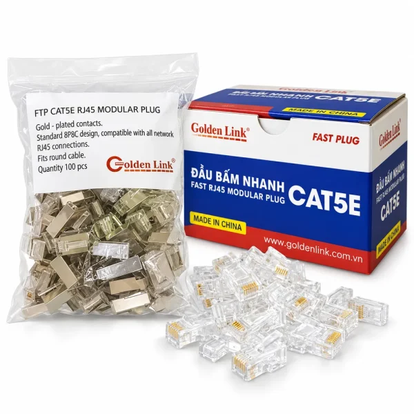 Hạt mạng Golden Link RJ45 Cat5e GL-20055E