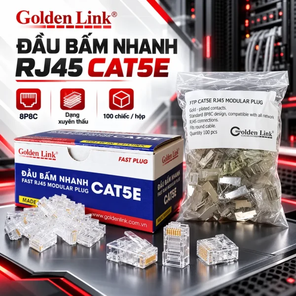 Hạt mạng Golden Link RJ45 Cat5e GL-20055E