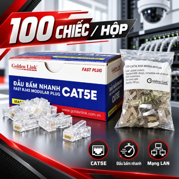 Hạt mạng Golden Link RJ45 Cat5e GL-20055E