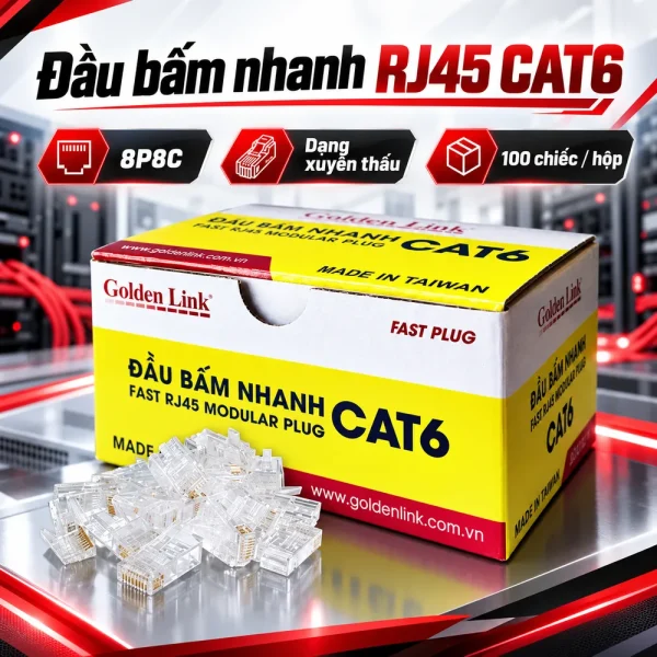 Hạt mạng Golden Link RJ45 Cat6 GL-20056