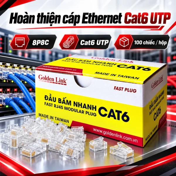 Hạt mạng Golden Link RJ45 Cat6 GL-20056