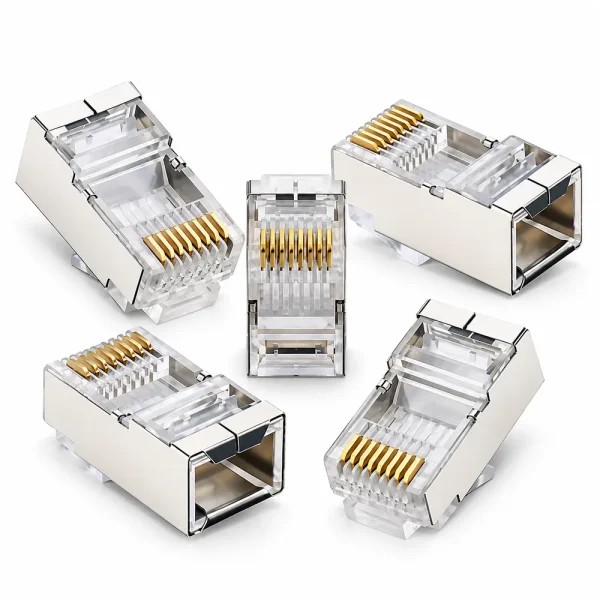 Hạt mạng RJ45 Cat6 Ugreen 20333 bọc kim loại (túi 10 hạt)