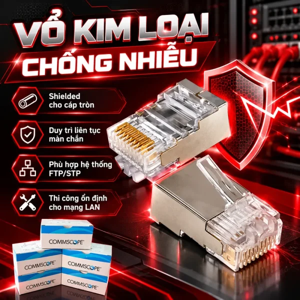 Hạt mạng RJ45 COMMSCOPE/AMP 6-569530-3 Cat5e FTP