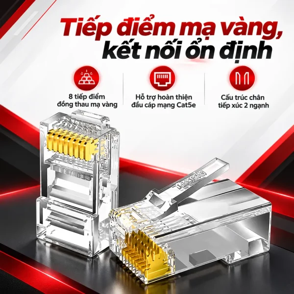 Hạt mạng RJ45 Golden link CAT5E UTP P/N GL-2017015E