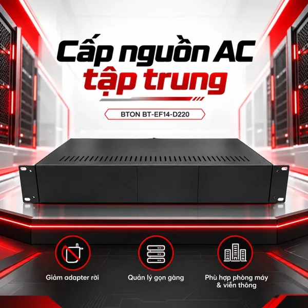 Khung lắp Converter quang BTON 2U 14 SLOT BT-EF14-D220
