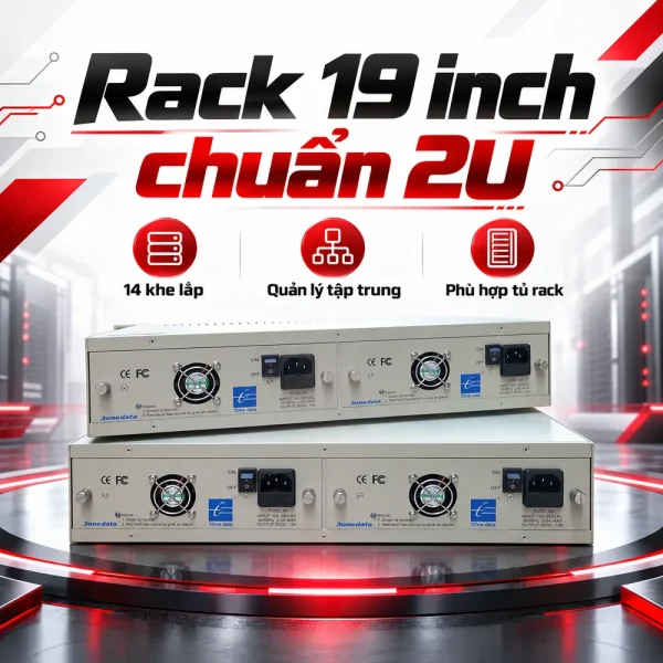 Khung nguồn tập trung 3Onedata 14 khe cắm Rack2000A
