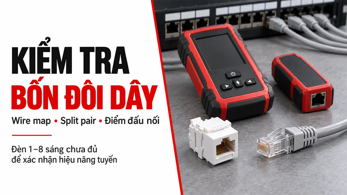 kiểm tra bốn đôi dây