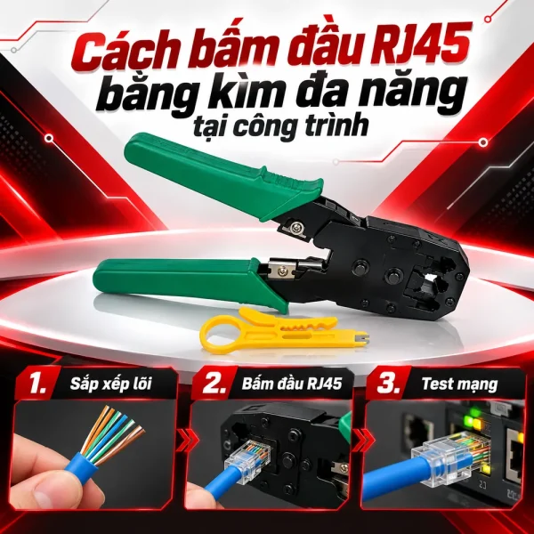 Kìm bấm mạng đa năng 3 tác dụng
