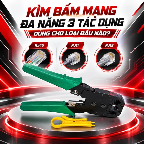 Kìm bấm mạng đa năng 3 tác dụng