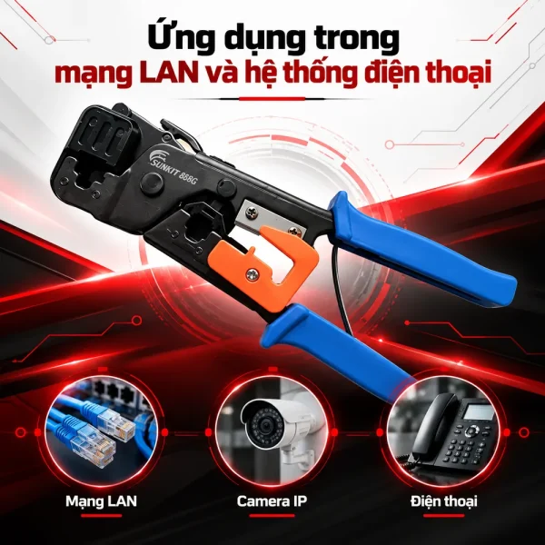Kìm bấm mạng Sunkit 868G – RJ45/11