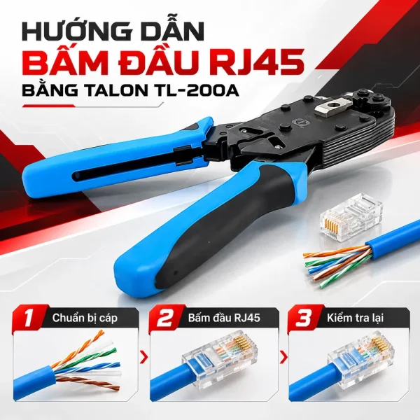 Kìm bấm mạng Talon TL-200A