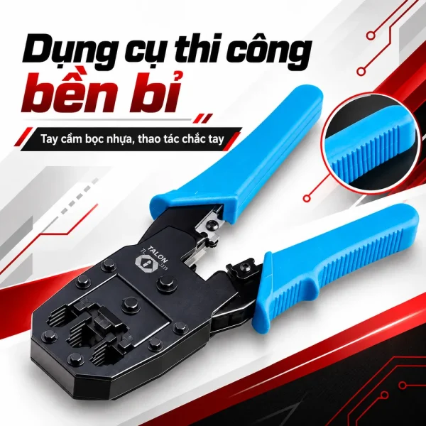 Kìm bấm mạng Talon TL-315 bấm đầu RJ45, RJ11, RJ12