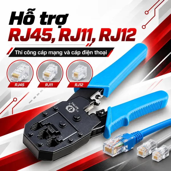 Kìm bấm mạng Talon TL-315 bấm đầu RJ45, RJ11, RJ12