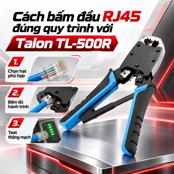 Kìm bấm mạng Talon TL-500R chính hãng