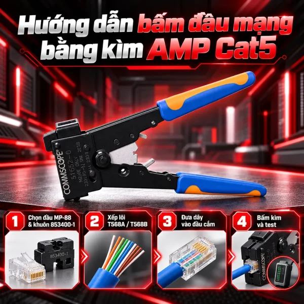 Kìm mạng AMP Cat5 chất lượng cao