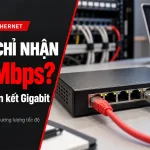 mạng chỉ nhận 100mbps