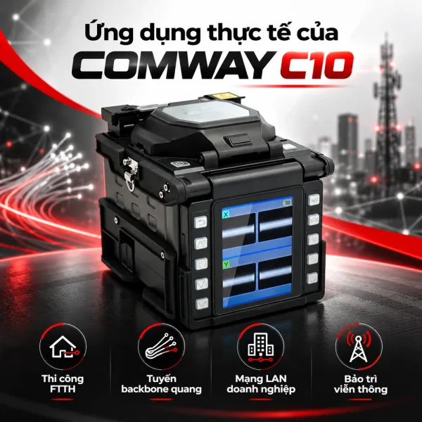 Máy hàn cáp quang Comway C10 chính hãng, chất lượng cao