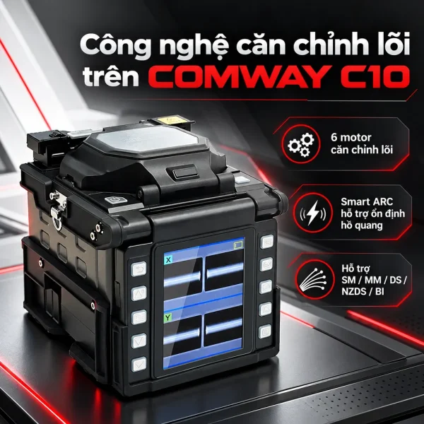 Máy hàn cáp quang Comway C10 chính hãng, chất lượng cao