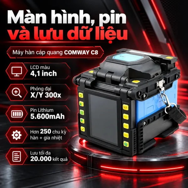 Máy hàn cáp quang Comway C8