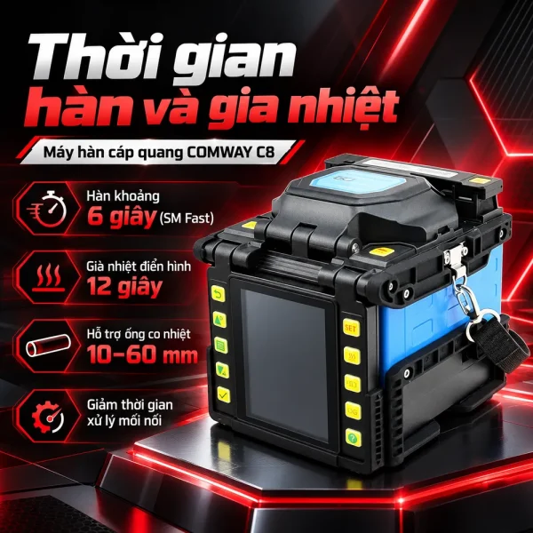 Máy hàn cáp quang Comway C8