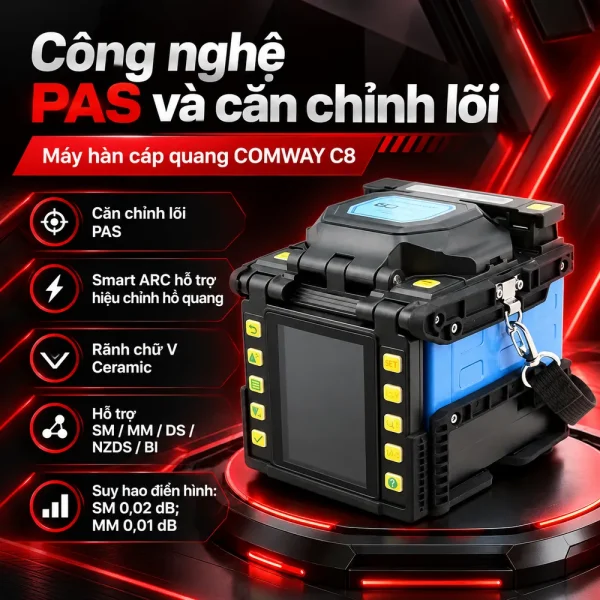 Máy hàn cáp quang Comway C8