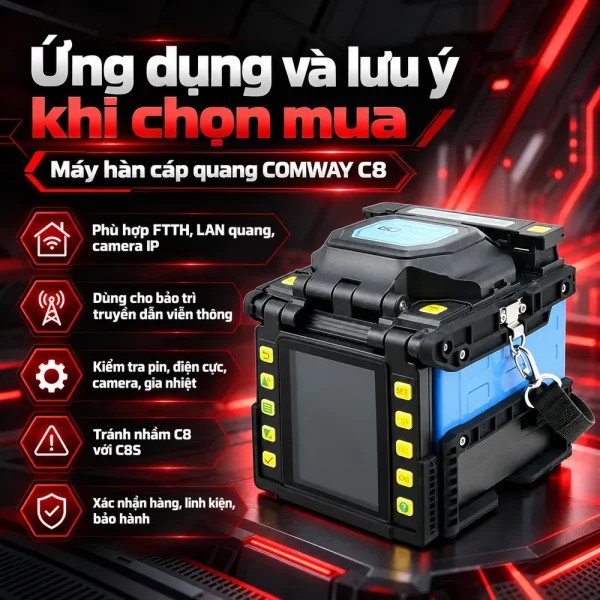 Máy hàn cáp quang Comway C8