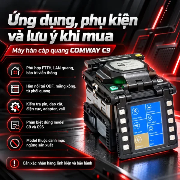 Máy hàn cáp quang Comway C9
