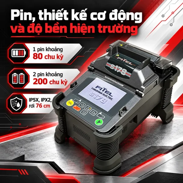 Máy hàn cáp quang Fitel S178A – Thiết bị căn chỉnh lõi của Nhật Bản