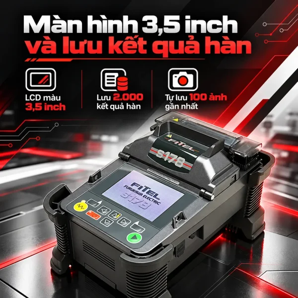 Máy hàn cáp quang Fitel S178A – Thiết bị căn chỉnh lõi của Nhật Bản