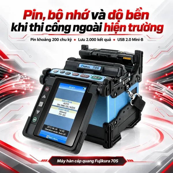 Máy hàn cáp quang Fujikura 70S chính hãng, chất lượng cao