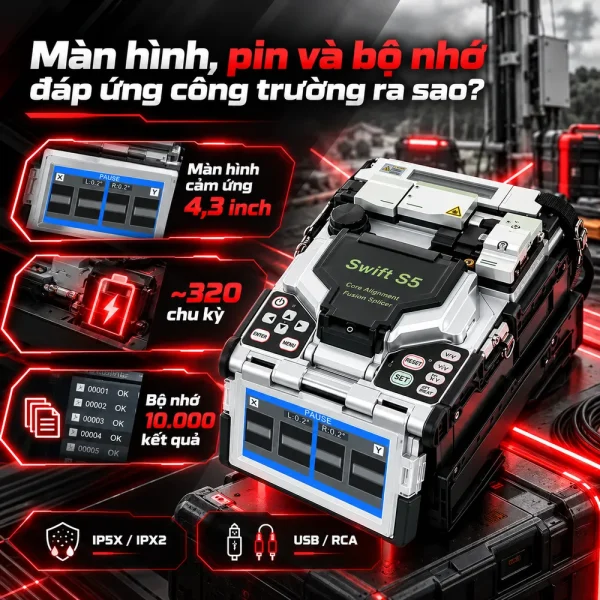 Máy hàn cáp quang Ilsintech Swift S5 chính hãng