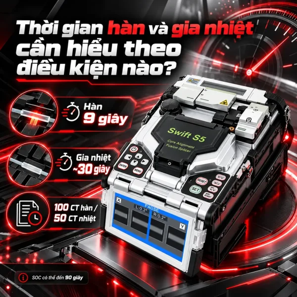 Máy hàn cáp quang Ilsintech Swift S5 chính hãng