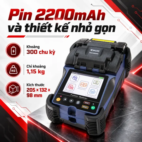 Máy hàn cáp quang Saluki SFS-3000H