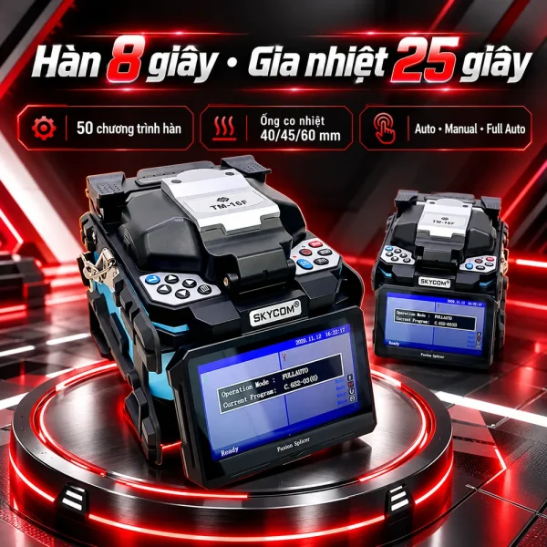 Máy hàn cáp quang Skycom TM-16F chính hãng