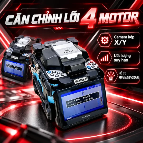 Máy hàn cáp quang Skycom TM-16F chính hãng